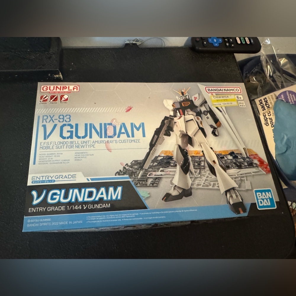 Hobby RX-78-2 Gundam Model Kit. Bandai Entry Grade 1/144 RX‑93. Super fun! NEW! - Picture 3 of 10
